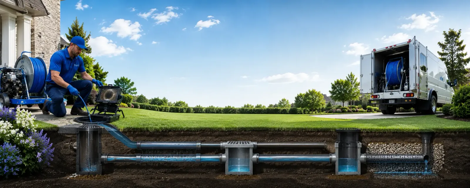 Outdoor drain cleaning information for Swisher, IA